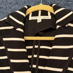 Veronica Beard Striped Black and White Jacket